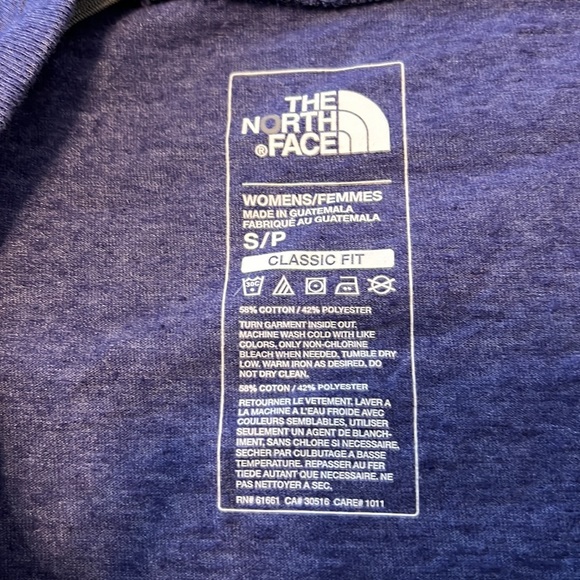 The North Face 3/4 Sleeve Top, T-Shirt, Logo, Blue, Size S - Picture 5 of 7
